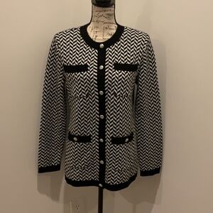Talbots - Black and White Women's Sweater